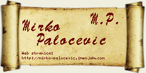 Mirko Paločević vizit kartica